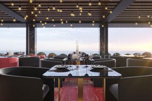 Top floor restaurant, Limassol, Cyprus
